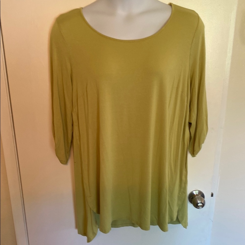 J. Jill Green 3/4 Sleeve Relaxed Tunic
